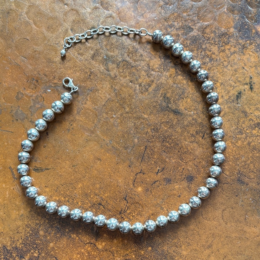 Silpada Silver Beaded Necklace